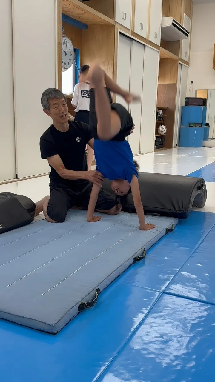 夏休み🍉🌻バク転教室